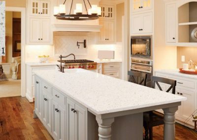 Iced White Quartz Kitchen Countertop | Colorado Springs