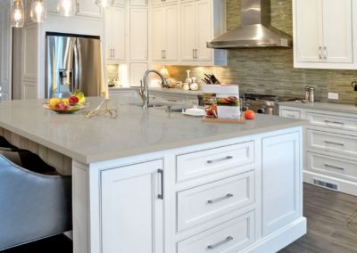 Fossil Gray Quartz Kitchen Countertop | Colorado Springs