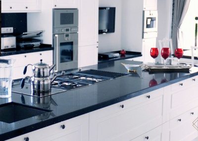 Sparkling Black Quartz Kitchen Countertop | Colorado Springs