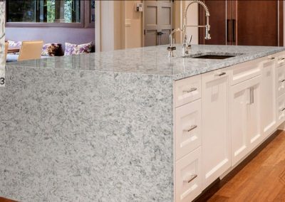 Montclair White Quartz Kitchen Countertop | Colorado Springs