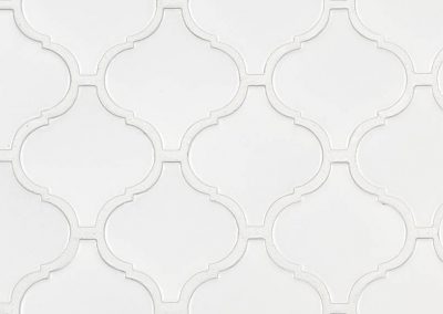Retro Bianco Arabesque 6mm Matte Kitchen Backsplash Tile