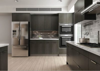 Brown Oak European Kitchen Cabinets in Colorado Springs
