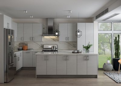 Pale Pine European Kitchen Cabinets in Colorado Springs