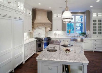 New River White Granite Kitchen Countertop