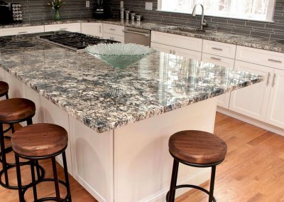 Blue Flower Granite Kitchen Countertop | Colorado Springs