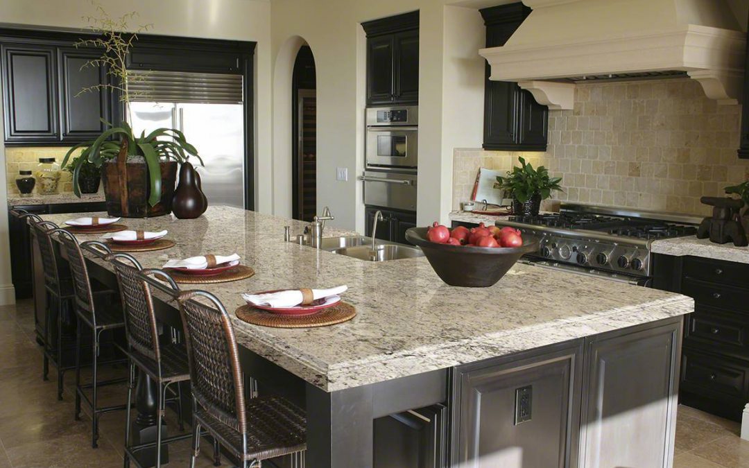 Snowfall Granite Kitchen Countertop