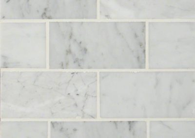 Carrara White 3x6 Kitchen Backsplash Subway Tile
