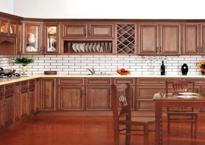 Pecan Rope Traditional Kitchen Cabinets in Colorado Springs